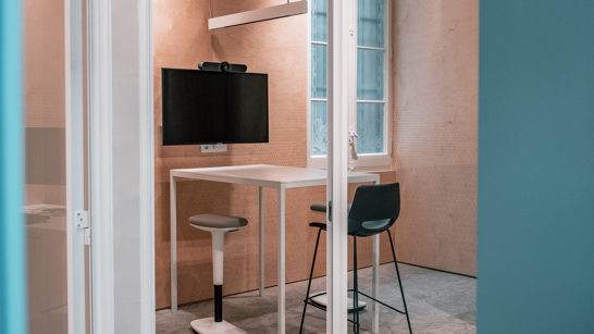 Office Meeting Room Meeting room of the modern isolutions office in Barcelona