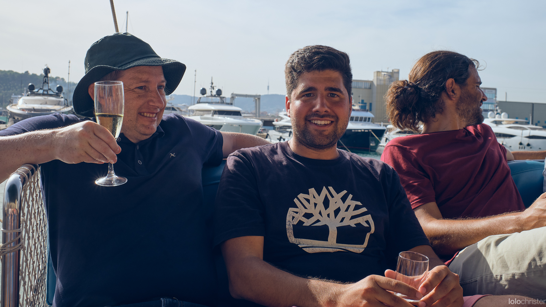BeachBootCamp 2022 - Sailing Event Three men sitting next to each other