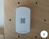 Smart Spaces Minew S1 sensor Close-up of a Minew S1 sensors to show the functionality of a smart office